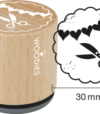 COLOP Woodies houten stempel Schaar Handmade