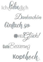 Creatief stempelset Vintage 'Gelukwensen'