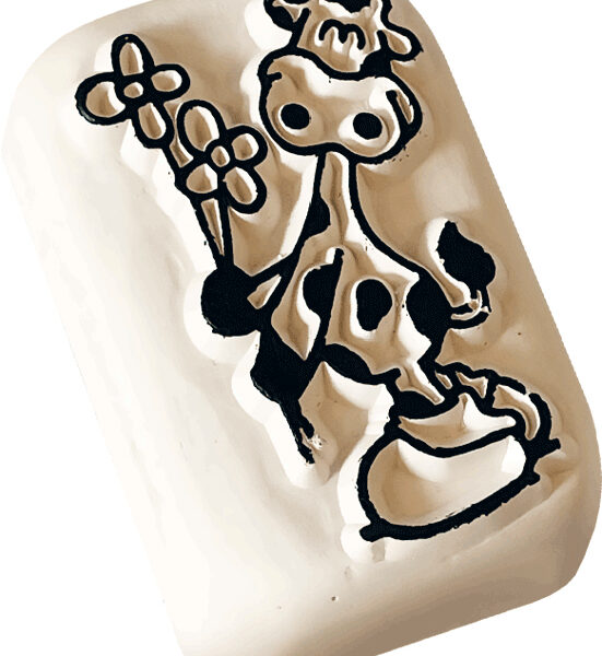 COLOP Tattoo Stempel LaDot Kids Stone 'Koe', medium