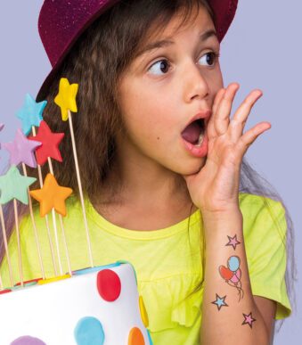 COLOP Tattoo-stempel LaDot Kids Stone 'Luchtballonnen', medium