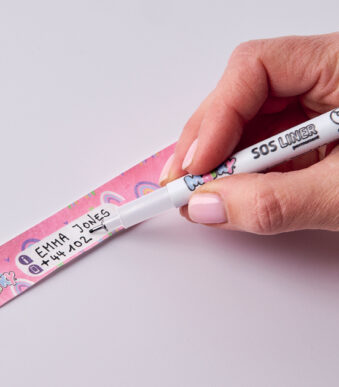 COLOP Noodarmbandjes 'Marky' inclusief stift