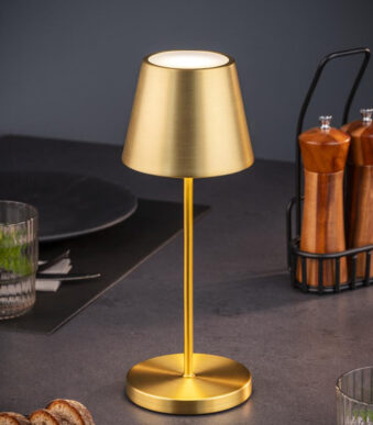 APS LED tafellamp MERLE op batterij, goud