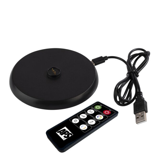 APS oplaadbare LED tafellamp ANTON, zwart