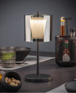 APS oplaadbare LED tafellamp ANTON, zwart