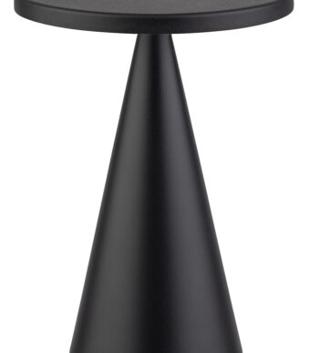 APS oplaadbare LED tafellamp CONE, zwart