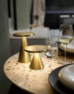 APS oplaadbare LED tafellamp CONE, goud