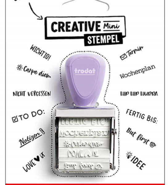 Mini stempelkussen 'Beste wensen'