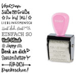 Creatief mini-stempelsetje 'Vriendelijke boodschappen'