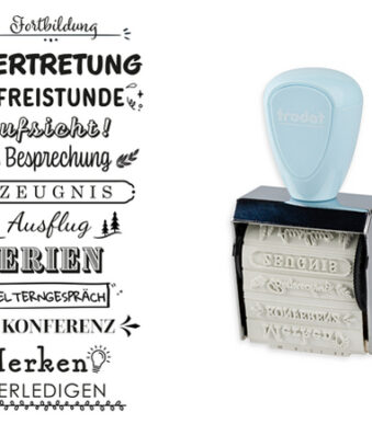Creatieve mini-stempelsset 'Schoolplanner'