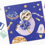 folia Mozaïek van mousse rubber 'SPACE SLOTH', 301 delen