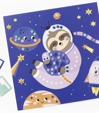 folia Mozaïek van mousse rubber 'SPACE SLOTH', 301 delen