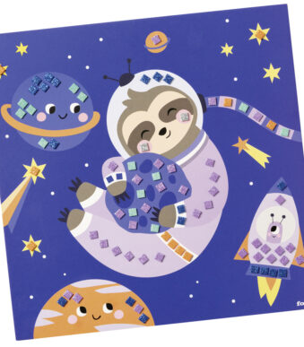 folia Mozaïek van mousse rubber 'SPACE SLOTH', 301 delen