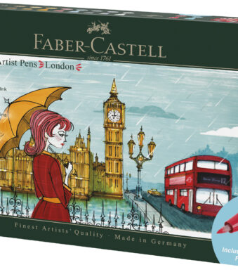 FABER-CASTELL PITT artist pen tekenstiften, set van 12, Londen