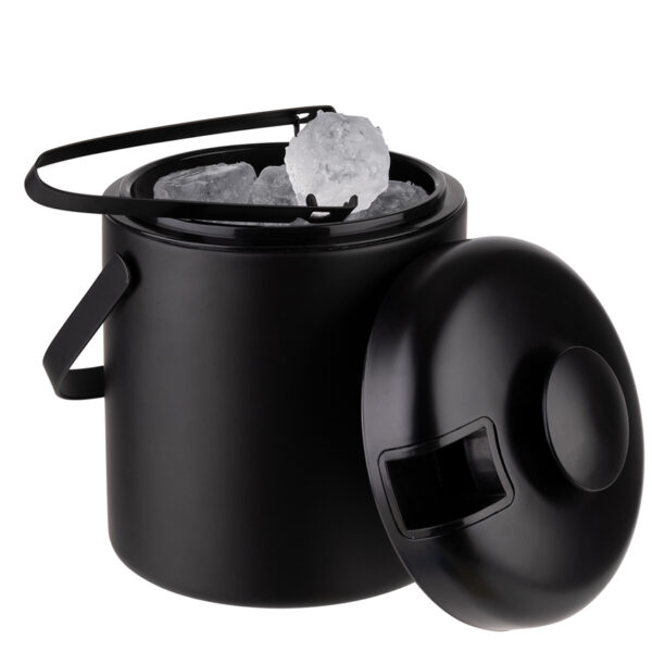 APS POLAR ijskoeler set, roestvrij staal, 1,3 liter, zwart