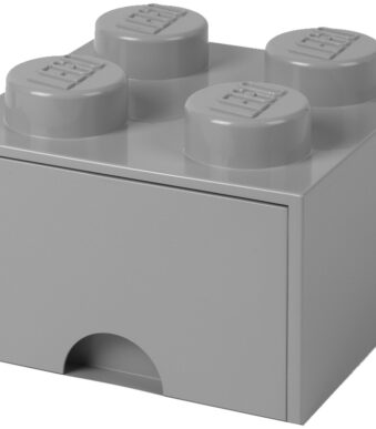 LEGO Storage Brick Drawer 4 opberglade met 1 lade, grijs