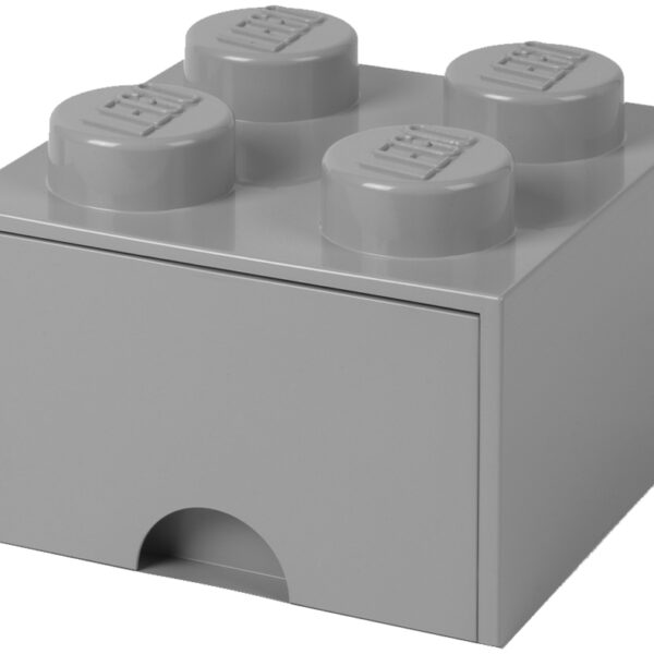 LEGO Storage Brick Drawer 4 opberglade met 1 lade, grijs