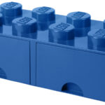 LEGO Opbergbox Storage Brick Drawer 8 met 2 lades, blauw