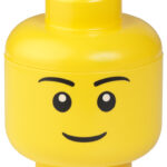 LEGO Opberghoofd Jongen S, 2 liter, geel