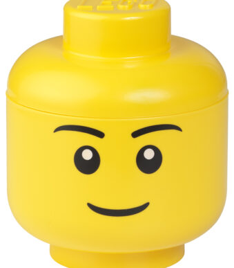 LEGO Opberghoofd Jongen S, 2 liter, geel