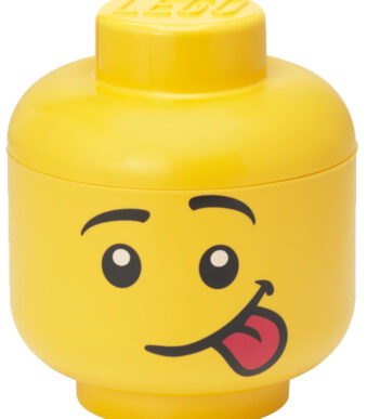 LEGO Opbergkop STORAGE HEAD SILLY, S, 2 liter, geel