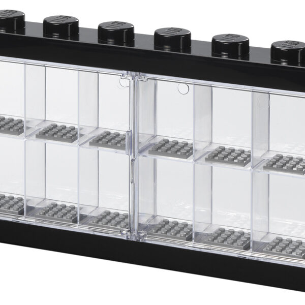 LEGO Minifiguren Vitrinekast Display Case 16, Zwart