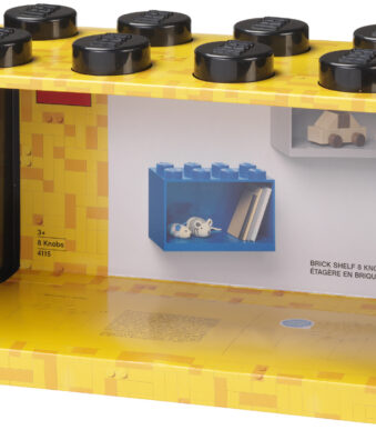 LEGO Brick Shelf 8 opbergrek, breedte 318 mm, zwart
