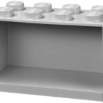 LEGO baksteenrek BRICK SHELF 8, breedte 318 mm, grijs