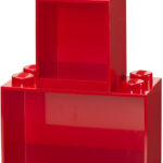 LEGO bouwsteenrek-set BRICK SHELF, 2-delig, rood