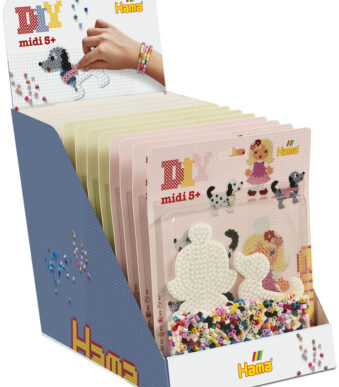 Hama Strijkkralen midi, 3 soorten in displaydoos van 12 stuks