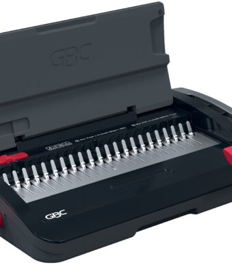 GBC inbindmachine CombBind CB12, zwart/rood/zilver