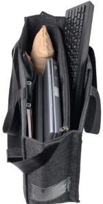 STOP Vilt Laptoptas Desk Sharing SUMBA, donkergrijs