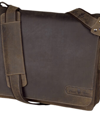 Leren schoudertasje 'CANDY', bruin