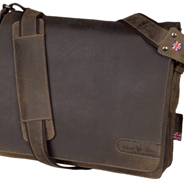 Leren schoudertasje 'CANDY', bruin