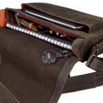 Leren schoudertasje 'CANDY', bruin