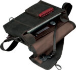 Leren schoudertasje 'MRS. NOEL', bruin