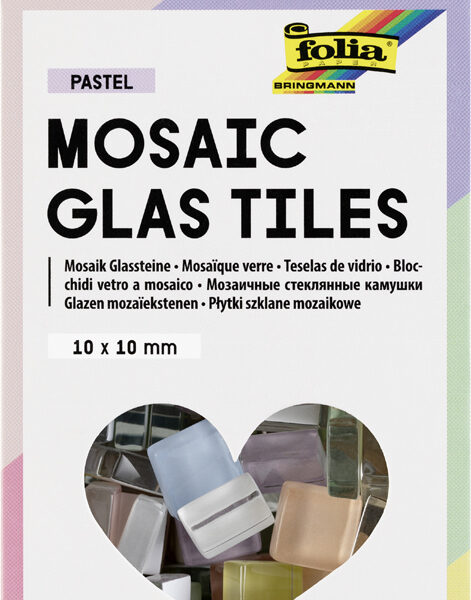 folia Mozaïeksteentjes PASTEL, 10 x 10 mm
