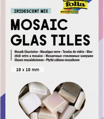 folia Mozaïek glassteentjes IRISEREND, 10 x 10 mm