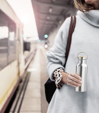 APS Drinkfles H2O YEAH!, van roestvrij staal, 0,5 liter