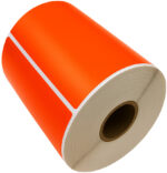 Rillprint Zebra rollen-etiketten, 102 x 152 mm, oranje