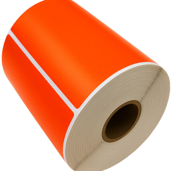Rillprint Zebra rollen-etiketten, 102 x 152 mm, oranje