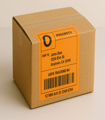 Rillprint Zebra rollen-etiketten, 102 x 152 mm, oranje