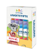 Roth Mini-Verfkwasten / Gekleurde Stiften 'ABC Vriendjes', Display