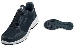 Uvex 1 sport lage veiligheidsschoen S1P SRC, maat 44, zwart.