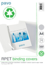 pavo inbindkaft, A4, rPET, transparant, 0,20 mm