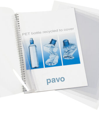 pavo inbindkaft, A4, rPET, transparant, 0,20 mm