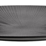 APS NERO ronde serveerschaal, diameter 500 mm, zwart