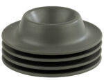 APS Eierdopjes EGGY, van melamine, grijs, set van 4