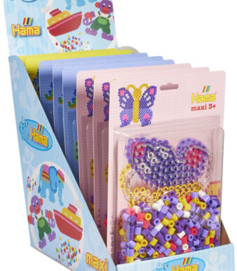 Hama Strijkkralen maxi, 3 soorten gesorteerd, 8 stuks displayset