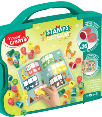 Maped Creativ Dinosaurus stempelset in koffer