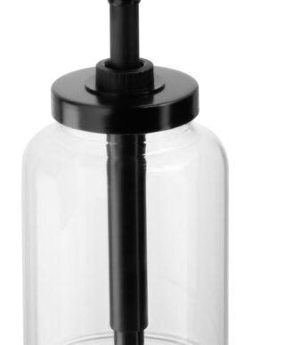 APS Doseerdispenser DISPENSA, 1,7 liter, transparant/zwart